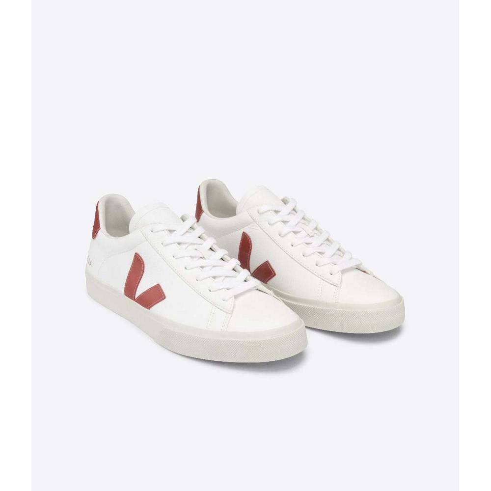 Veja CAMPO CHROMEFREE Men's Low Tops Sneakers White/Red | CA 201ZUT